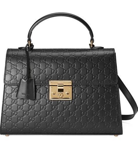 gucci padlock embossed leather tote|Gucci shopping tote.